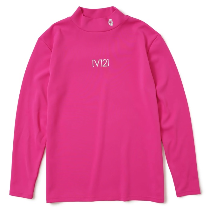 V12】V122320-MK02/CENTER LOGO MOCK/1/PINK